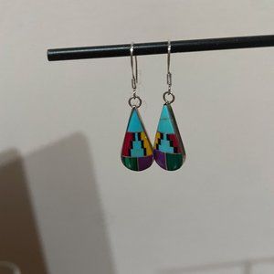 Sterling silver inlaid genuine stones - Sundance catalog